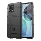 For Motorola Moto G72 Full Coverage Shockproof TPU Phone Case(Black) - 1