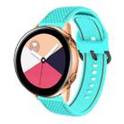 For Samsung Galaxy Watch5 40mm/44mm / Watch5 Pro Two-color Stitching Silicone Watch Band(Teal) - 1