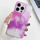 For iPhone 14 Pro Watercolor Magsafe Phone Case(Purple) - 1