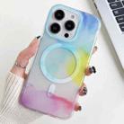 For iPhone 14 Pro Watercolor Magsafe Phone Case(Light Blue) - 1