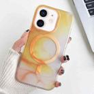 For iPhone 12 Watercolor Magsafe Phone Case(Yellow) - 1