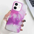 For iPhone 12 Watercolor Magsafe Phone Case(Purple) - 1