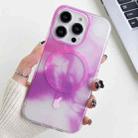 For iPhone 12 Pro Watercolor Magsafe Phone Case(Purple) - 1