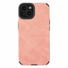 For iPhone 14 TPU Leather Phone Case(Pink) - 1