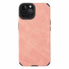 For iPhone 14 Pro TPU Leather Phone Case(Pink) - 1