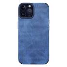 For iPhone 14 Pro Max TPU Leather Phone Case(Blue) - 1