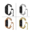 For Xiaomi Mi Band 5 / 6 Bead Steel Chain Metal Watch Band(Black) - 4