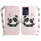 For Infinix Note 12 Pro 5G 3D Colored Horizontal Flip Leather Phone Case(Heart Panda) - 1