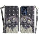 For Infinix Note 12 Pro 5G 3D Colored Horizontal Flip Leather Phone Case(Hug Cat) - 1