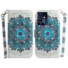 For Infinix Note 12 Pro 5G 3D Colored Horizontal Flip Leather Phone Case(Peacock Wreath) - 1