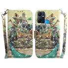 For Infinix Smart 6 Plus 3D Colored Horizontal Flip Leather Phone Case(Zoo) - 1