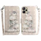 For Realme 9i 5G 3D Colored Horizontal Flip Leather Phone Case(Squirrels) - 1