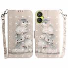 For Tecno Camon 19 Neo 3D Colored Horizontal Flip Leather Phone Case(Squirrels) - 1