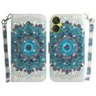 For Tecno Camon 19 Neo 3D Colored Horizontal Flip Leather Phone Case(Peacock Wreath) - 1