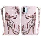 For Xiaomi Redmi A1 3D Colored Horizontal Flip Leather Phone Case(Butterfly High-heeled) - 1