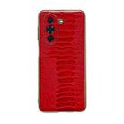 For Huawei nova 10 Genuine Leather Weilai Series Nano Plating Phone Case(Red) - 1