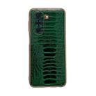 For Huawei nova 10 Genuine Leather Weilai Series Nano Plating Phone Case(Green) - 1