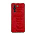 For Huawei nova 10 Pro Genuine Leather Weilai Series Nano Plating Phone Case(Red) - 1