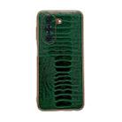 For Huawei nova 10 Pro Genuine Leather Weilai Series Nano Plating Phone Case(Green) - 1