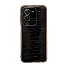 For vivo S15 Pro 5G Genuine Leather Weilai Series Nano Plating Phone Case(Black) - 1