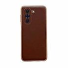 For Huawei nova 10 Pro Genuine Leather Xiaoya Series Nano Plating Phone Case(Coffee) - 1