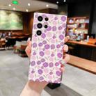 For Samsung Galaxy S22 5G Small Floral Phone Case(Purple) - 1