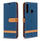 For Huawei P40 Lite E / Y7P Color Matching Denim Texture Horizontal Flip Leather Case with Holder & Card Slots & Wallet & Lanyard(Dark Blue) - 1