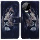 For Infinix Note 12 Pro 4G Coloured Drawing Horizontal Flip Leather Phone Case(Lion) - 1