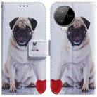 For Infinix Note 12 Pro 4G Coloured Drawing Horizontal Flip Leather Phone Case(Pug) - 1