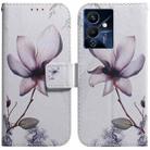 For Infinix Note 12 Pro 5G Coloured Drawing Horizontal Flip Leather Phone Case(Magnolia Flower) - 1