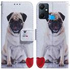 For Infinix Smart 6 Plus Coloured Drawing Horizontal Flip Leather Phone Case(Pug) - 1