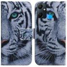 For Infinix Smart 6 Plus Coloured Drawing Horizontal Flip Leather Phone Case(Tiger) - 1