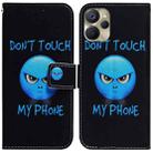 For Realme 9i 5G Coloured Drawing Horizontal Flip Leather Phone Case(Anger) - 1