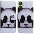For Tecno Camon 19 Neo Coloured Drawing Horizontal Flip Leather Phone Case(Panda) - 1