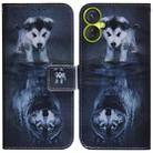 For Tecno Camon 19 Neo Coloured Drawing Horizontal Flip Leather Phone Case(Wolf and Dog) - 1
