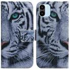 For Xiaomi Redmi A1 Coloured Drawing Horizontal Flip Leather Phone Case(Tiger) - 1