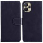 For Realme 9i 5G Skin Feel Pure Color Flip Leather Phone Case(Black) - 1