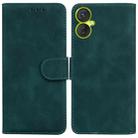 For Tecno Camon 19 Neo Skin Feel Pure Color Flip Leather Phone Case(Green) - 1