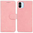 For Xiaomi Redmi A1 Skin Feel Pure Color Flip Leather Phone Case(Pink) - 1