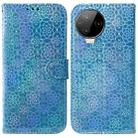 For Infinix Note 12 Pro 4G Colorful Magnetic Buckle Leather Phone Case(Blue) - 1