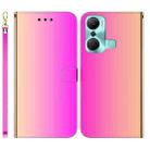 For Infinix Hot 12 Pro Imitated Mirror Surface Leather Phone Case(Gradient Color) - 1