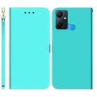 For Infinix Smart 6 Plus Imitated Mirror Surface Leather Phone Case(Mint Green) - 1