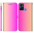 For Infinix Smart 6 Plus Imitated Mirror Surface Leather Phone Case(Gradient Color) - 1