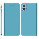 For Motorola Moto E22/E22i Imitated Mirror Surface Leather Phone Case(Blue) - 1