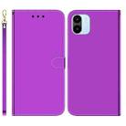 For Xiaomi Redmi A1 Imitated Mirror Surface Leather Phone Case(Purple) - 1