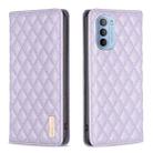 For Motorola Moto G31 / G41 Diamond Lattice Magnetic Leather Flip Phone Case(Purple) - 1