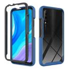 For Huawei Y9S Starry Sky Solid Color Shockproof TPU Clear PC Phone Case(Dark Blue) - 1