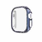 For Apple Watch Ultra 49mm Diamond Hollow PC Watch Case(Midnight Blue) - 1