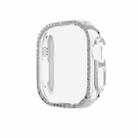 For Apple Watch Ultra 49mm Diamond Hollow PC Watch Case(Silver) - 1