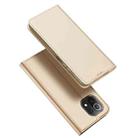 For Xiaomi Mi 11 Lite 4G / 5G DUX DUCIS Skin Pro Series Flip Leather Phone Case(Gold) - 1